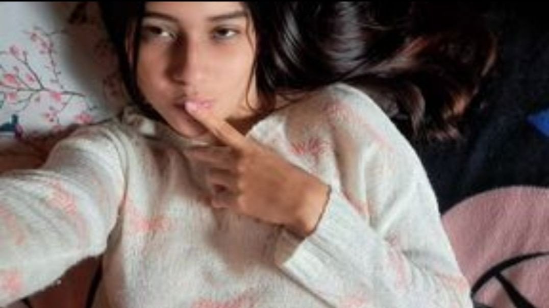 Very cute horny instagram girl showing boobs front camera clip